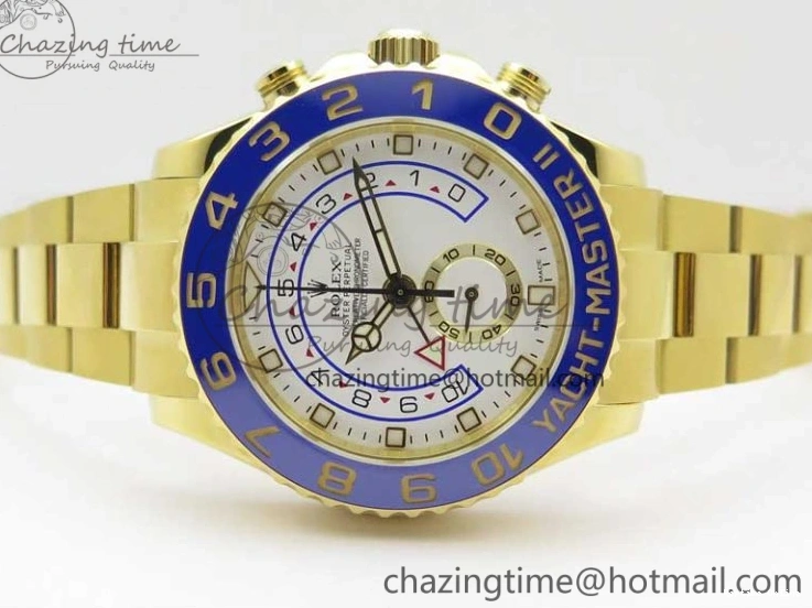 0209 ComfortFit YachtMaster II 2017 baselworld 116688 YG Blue Ceramic JF 1:1 Best Edition on YG Bracelet A 3063